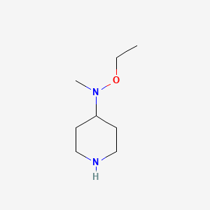 molecular formula C8H18N2O B13172547 N-Ethoxy-N-methylpiperidin-4-amine 