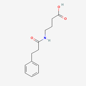 molecular formula C13H17NO3 B1317258 4-(3-Phenylpropanoylamino)butanoic acid CAS No. 90068-72-7