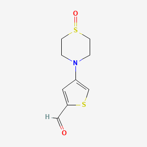 4-(1-Oxo-1lambda4-thiomorpholin-4-yl)thiophene-2-carbaldehyde