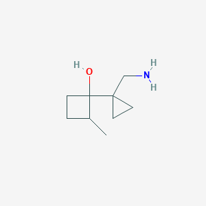 1-[1-(Aminomethyl)cyclopropyl]-2-methylcyclobutan-1-ol