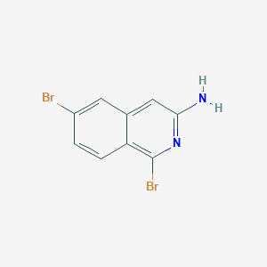 molecular formula C9H6Br2N2 B1317267 1,6-二溴异喹啉-3-胺 CAS No. 925672-85-1