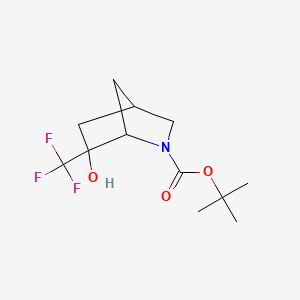 Tert-butyl 6-hydroxy-6-(trifluoromethyl)-2-azabicyclo[2.2.1]heptane-2-carboxylate