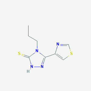 4-propyl-5-(1,3-thiazol-4-yl)-4H-1,2,4-triazole-3-thiol