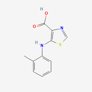 5-[(2-Methylphenyl)amino]-1,3-thiazole-4-carboxylic acid