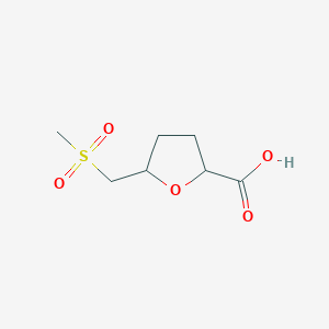 5-(Methanesulfonylmethyl)oxolane-2-carboxylic acid