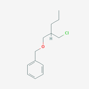 molecular formula C13H19ClO B13172734 ({[2-(Chloromethyl)pentyl]oxy}methyl)benzene 