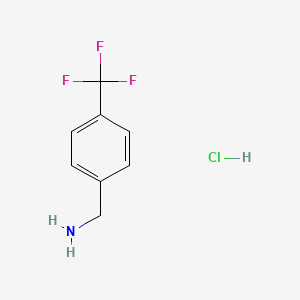 molecular formula C8H9ClF3N B1317274 (4-(三氟甲基)苯基)甲胺盐酸盐 CAS No. 3047-99-2