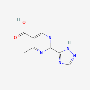 4-Ethyl-2-(4H-1,2,4-triazol-3-YL)pyrimidine-5-carboxylic acid