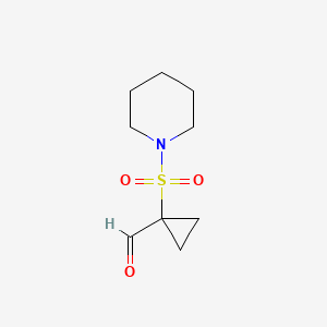 1-(Piperidine-1-sulfonyl)cyclopropane-1-carbaldehyde