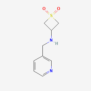 3-{[(Pyridin-3-yl)methyl]amino}-1lambda6-thietane-1,1-dione