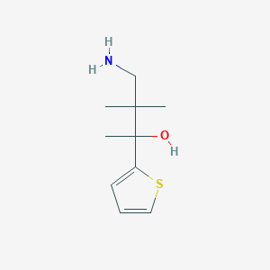 4-Amino-3,3-dimethyl-2-(thiophen-2-YL)butan-2-OL