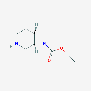 molecular formula C11H20N2O2 B1317281 (1S,6R)-8-Boc-3,8-二氮杂双环[4.2.0]辛烷 CAS No. 851526-80-2