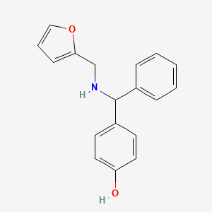 4-{[(Furan-2-ylmethyl)amino](phenyl)methyl}phenol