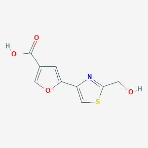 5-[2-(Hydroxymethyl)-1,3-thiazol-4-yl]furan-3-carboxylic acid