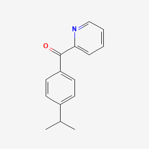molecular formula C15H15NO B1317285 2-(4-异丙基苯甲酰)吡啶 CAS No. 206357-76-8