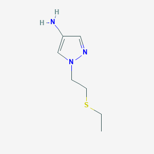 1-[2-(ethylsulfanyl)ethyl]-1H-pyrazol-4-amine