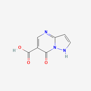 molecular formula C7H5N3O3 B1317287 7-氧代-4,7-二氢吡唑并[1,5-a]嘧啶-6-羧酸 CAS No. 197367-75-2