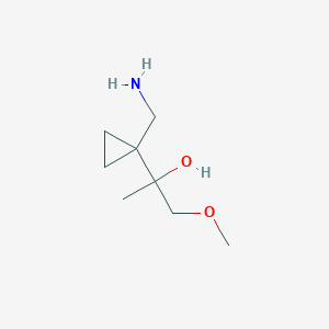 2-[1-(Aminomethyl)cyclopropyl]-1-methoxypropan-2-ol