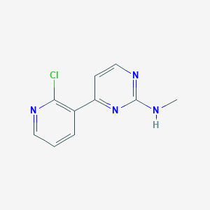 molecular formula C10H9ClN4 B1317292 4-(2-氯-3-吡啶基)-N-甲基-2-嘧啶胺 CAS No. 870221-22-0