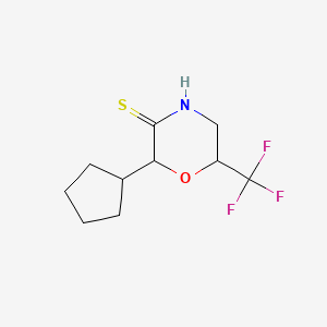 2-Cyclopentyl-6-(trifluoromethyl)morpholine-3-thione