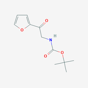 molecular formula C11H15NO4 B13172968 Tert-butyl (2-oxo-2-(2-furyl)-ethyl)carbamate 