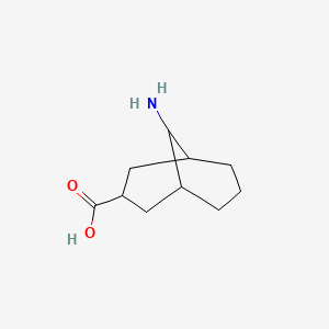 molecular formula C10H17NO2 B13172976 9-Aminobicyclo[3.3.1]nonane-3-carboxylic acid 