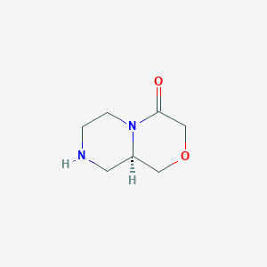B1317303 (9AR)-Hexahydropyrazino-[2,1-c][1,4]oxazin-4(3H)-one CAS No. 930783-26-9