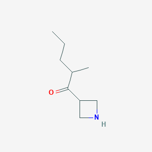 molecular formula C9H17NO B13173041 1-(Azetidin-3-yl)-2-methylpentan-1-one 