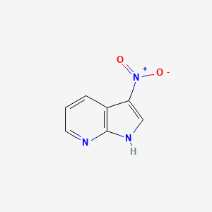 molecular formula C7H5N3O2 B1317308 3-硝基-1H-吡咯并[2,3-b]吡啶 CAS No. 23709-47-9