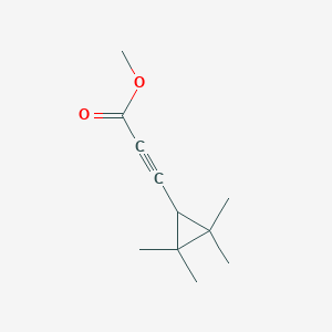 molecular formula C11H16O2 B13173084 Methyl 3-(2,2,3,3-tetramethylcyclopropyl)prop-2-ynoate 