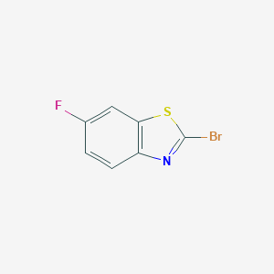 molecular formula C7H3BrFNS B131731 2-Bromo-6-fluorobenzothiazole CAS No. 152937-04-7