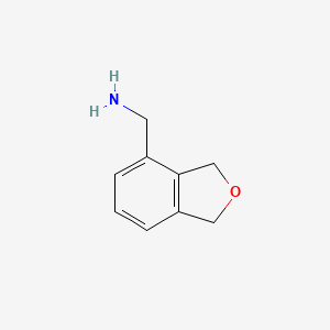 molecular formula C9H11NO B13173100 (1,3-Dihydro-2-benzofuran-4-ylmethyl)amine 