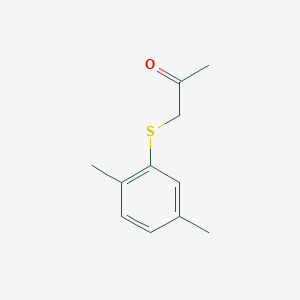 molecular formula C11H14OS B13173104 1-[(2,5-Dimethylphenyl)sulfanyl]propan-2-one 