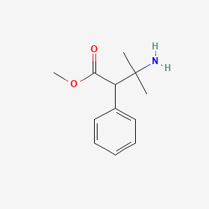 Methyl 3-amino-3-methyl-2-phenylbutanoate