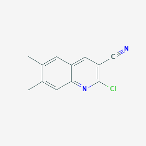 molecular formula C12H9ClN2 B1317315 2-氯-6,7-二甲基喹啉-3-碳腈 CAS No. 95104-22-6