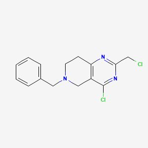 6-Benzyl-4-chloro-2-(chloromethyl)-5H,6H,7H,8H-pyrido[4,3-d]pyrimidine