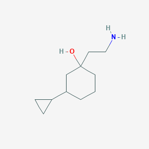 1-(2-Aminoethyl)-3-cyclopropylcyclohexan-1-ol