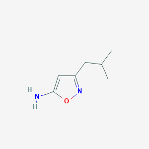 B1317317 3-(2-Methylpropyl)-1,2-oxazol-5-amine CAS No. 1057064-36-4