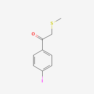 1-(4-Iodophenyl)-2-(methylsulfanyl)ethan-1-one