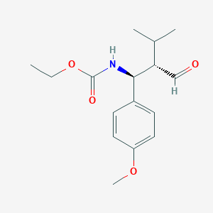 ethyl N-[(1S,2S)-1-(4-methoxyphenyl)-3-oxo-2-(propan-2-yl)propyl]carbamate