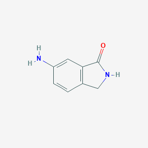 molecular formula C8H8N2O B131732 6-amino-2,3-dihydro-1H-isoindol-1-one CAS No. 675109-45-2