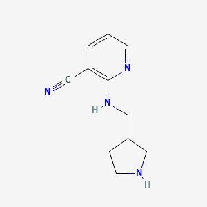 2-[(Pyrrolidin-3-ylmethyl)amino]pyridine-3-carbonitrile