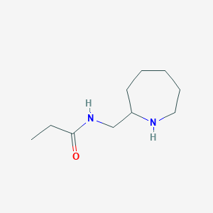 molecular formula C10H20N2O B13173255 N-[(Azepan-2-yl)methyl]propanamide 