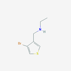 molecular formula C7H10BrNS B13173262 [(4-Bromothiophen-3-yl)methyl](ethyl)amine 