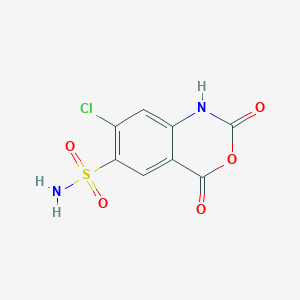 molecular formula C8H5ClN2O5S B1317331 7-氯-2,4-二氧代-2,4-二氢-1H-苯并[d][1,3]恶嗪-6-磺酰胺 CAS No. 23380-53-2