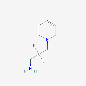 2,2-Difluoro-3-(1,2,3,6-tetrahydropyridin-1-yl)propan-1-amine