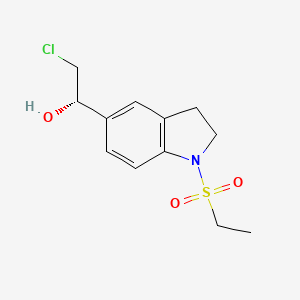 (1S)-2-chloro-1-[1-(ethylsulfonyl)-2,3-dihydro-1H-indol-5-yl]ethanol