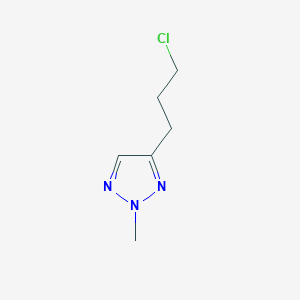 molecular formula C6H10ClN3 B13173344 4-(3-Chloropropyl)-2-methyl-2H-1,2,3-triazole 