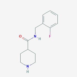 N-(2-fluorobenzyl)piperidine-4-carboxamide