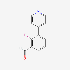 2-Fluoro-3-(pyridin-4-yl)benzaldehyde